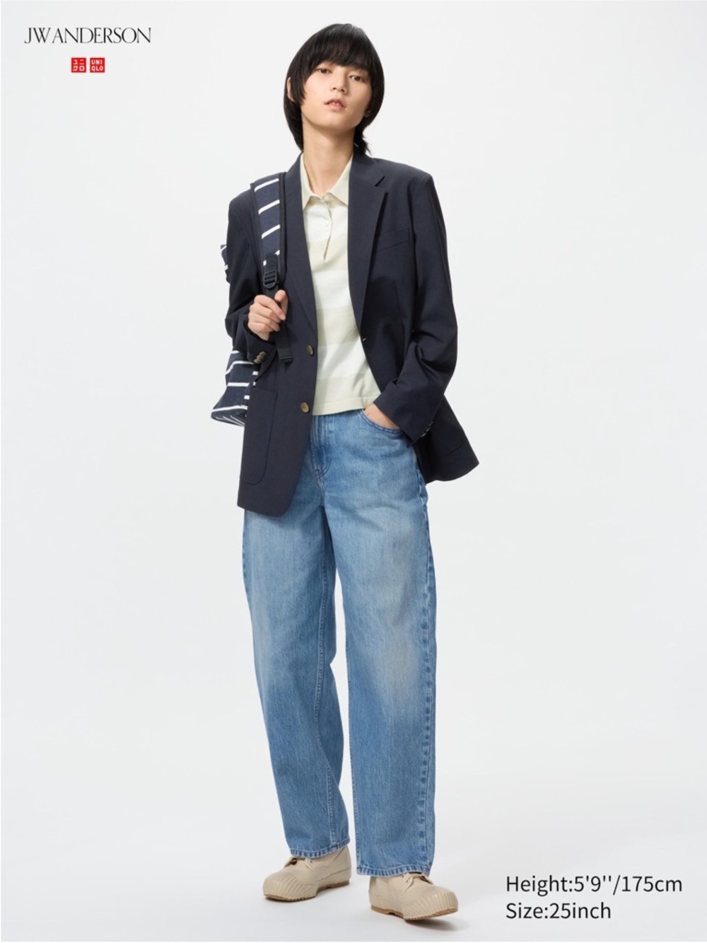 JW Anderson Uniqlo Baggy Jeans Blue